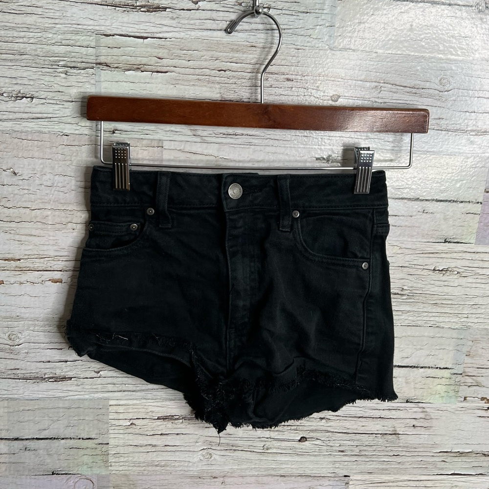 Aritzia Sunday best black jean shorts size 25